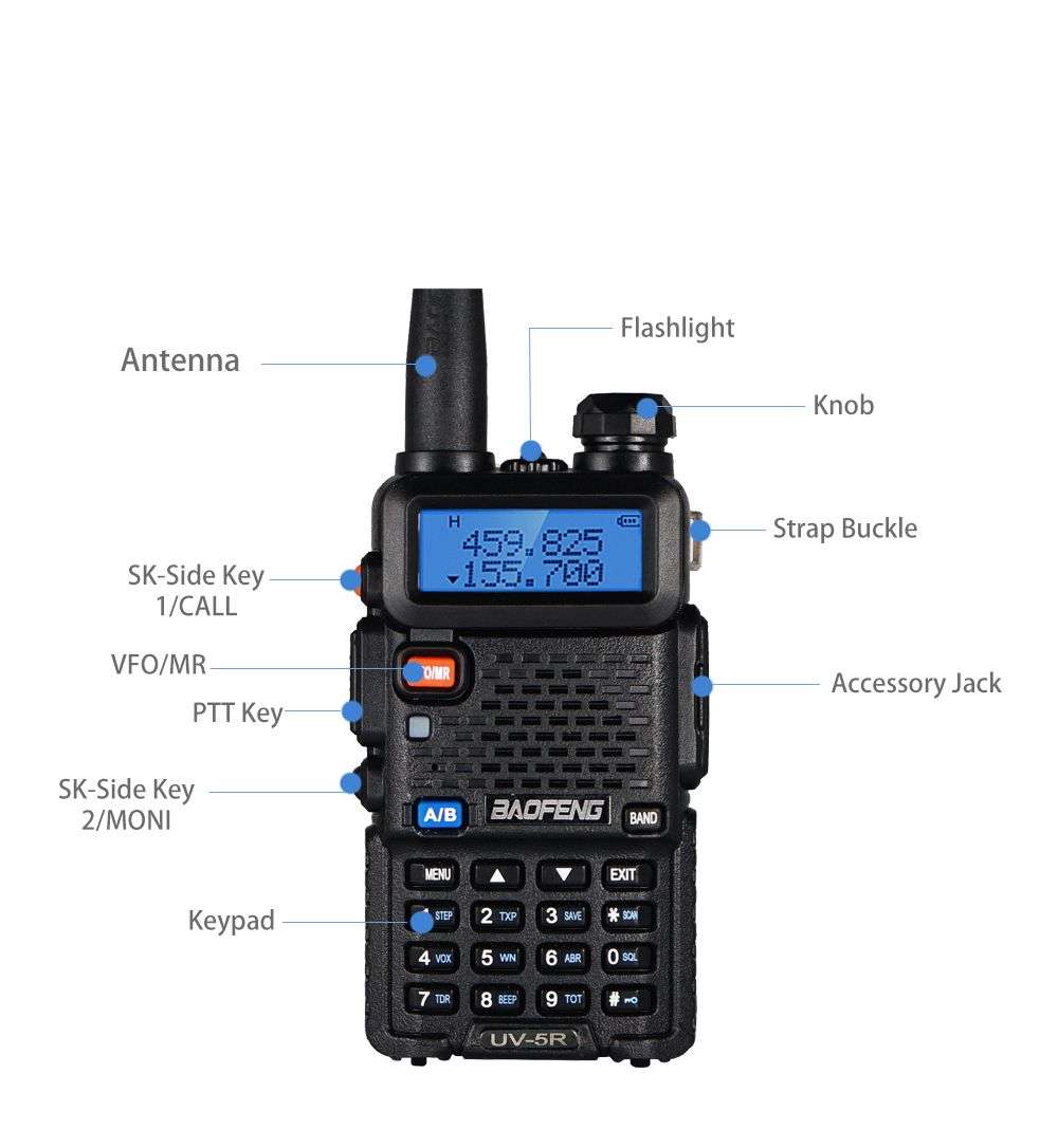 Baofeng UV5R Dual Band 8W Radio Walkie Talkie
