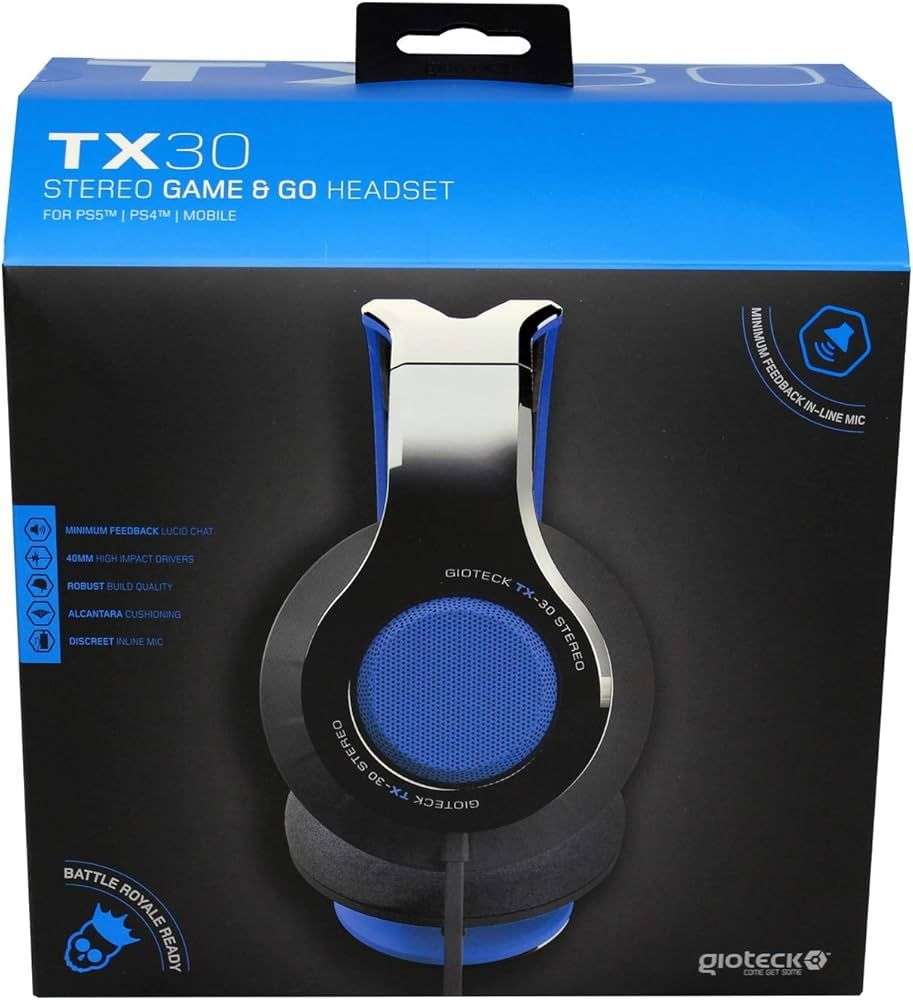 Gioteck Tx-30 Multi Platform Headset - Blue