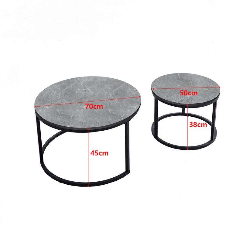 Coffee Table 2in1- Grey marble