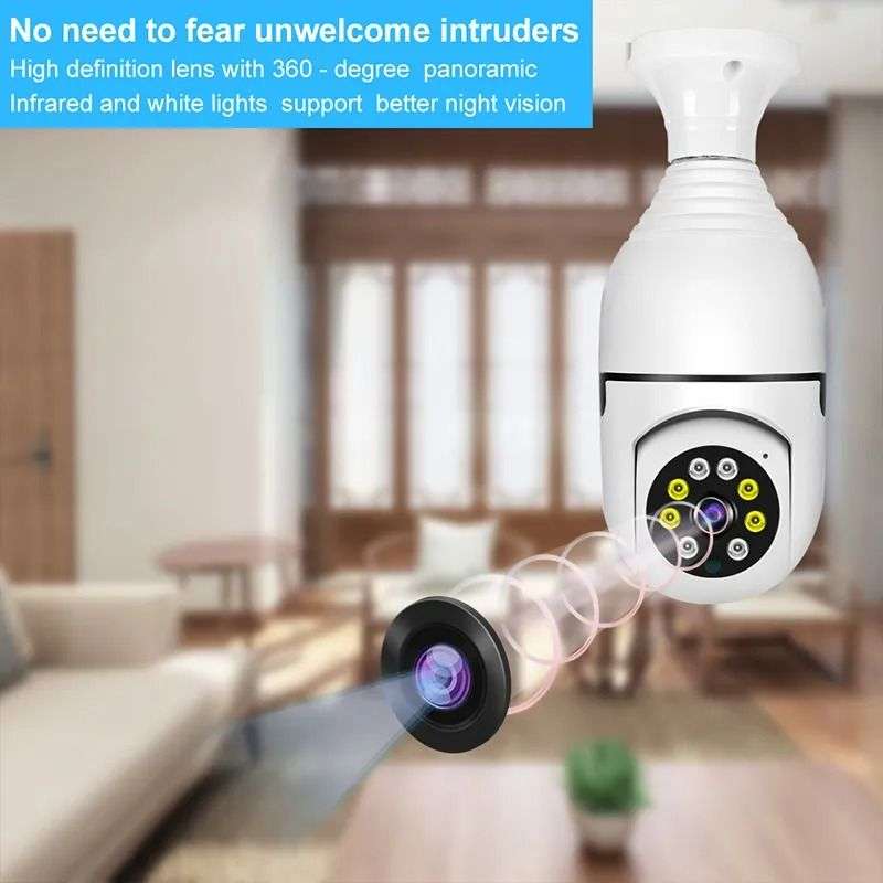 Loveday 5K HD Light Bulb Security Wi-Fi Surveillance Camera