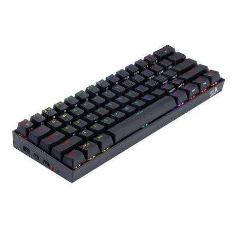 Redragon - Draconic PRO Mechanical 60% Wireless RGB Gaming Keyboard - Black - Redragon - Draconic...