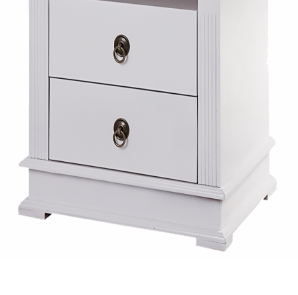 Bedside Pedestals - White