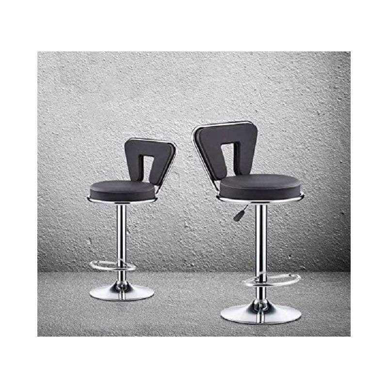2 Piece Kitchen Counter Bar Stools - Black