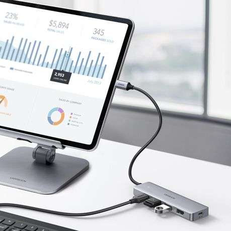 Ugreen - 4-in-1 Type-C Hub | USB 3.0 | Type-C - Ugreen - 4-in-1 Type-C Hub | USB 3.0 | Type-C