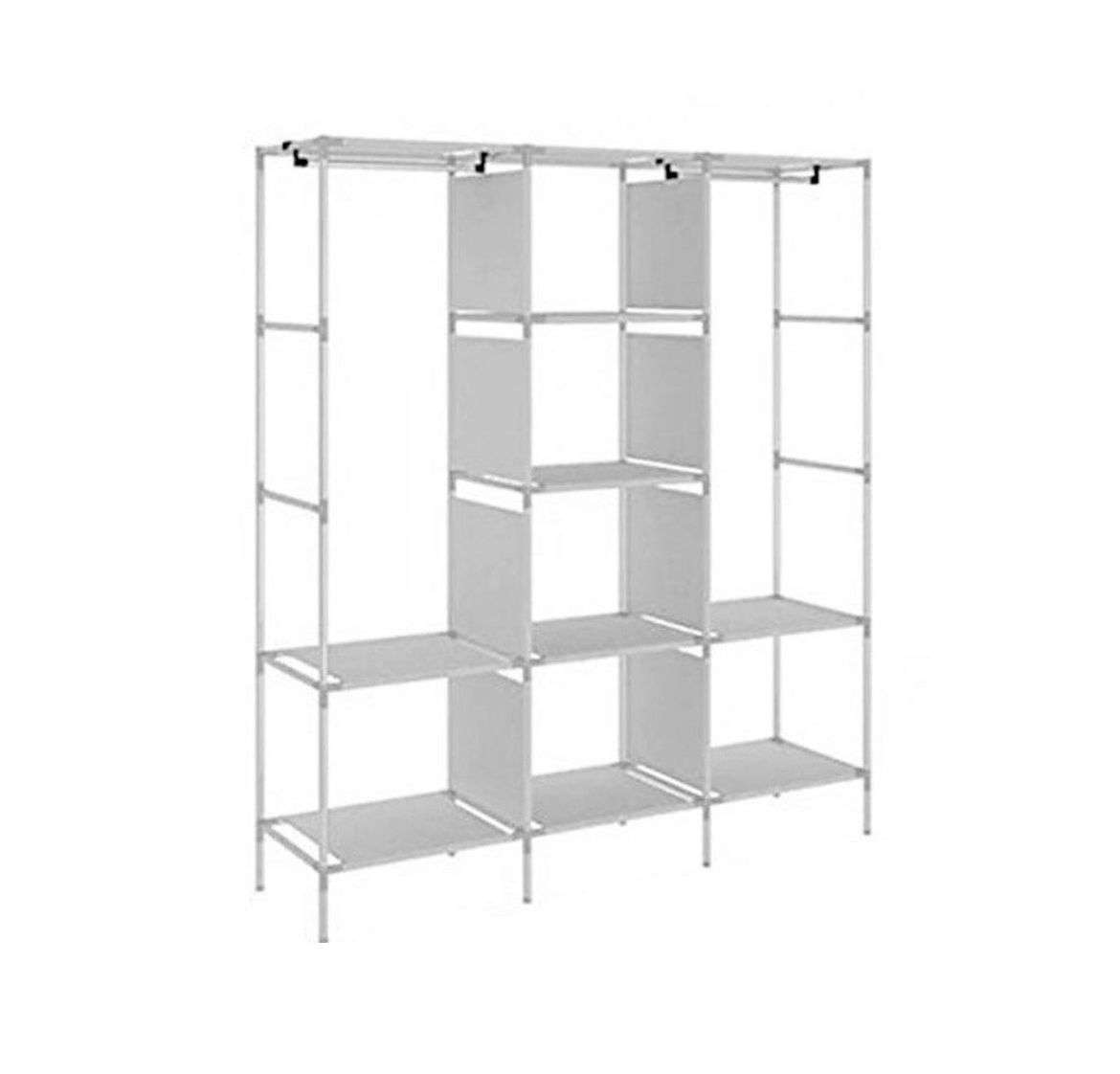 Fabric Wardrobe Storage Rack/Organizer With Cover