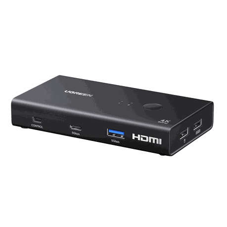 Ugreen - HDMI 2.0 Kvm Switch 2-In-1 Out - Ugreen - HDMI 2.0 Kvm Switch 2-In-1 Out
