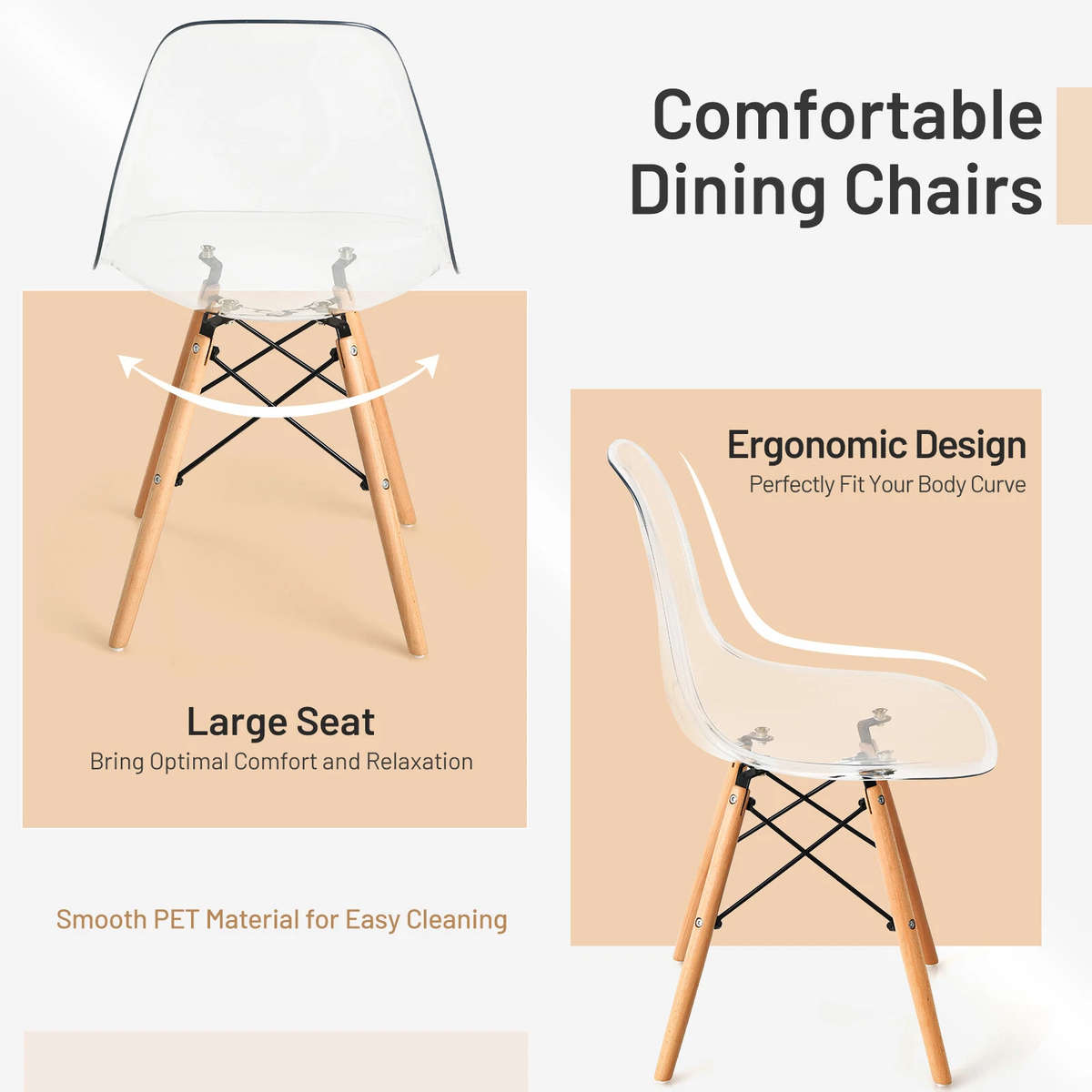Transparent Dinning chairs