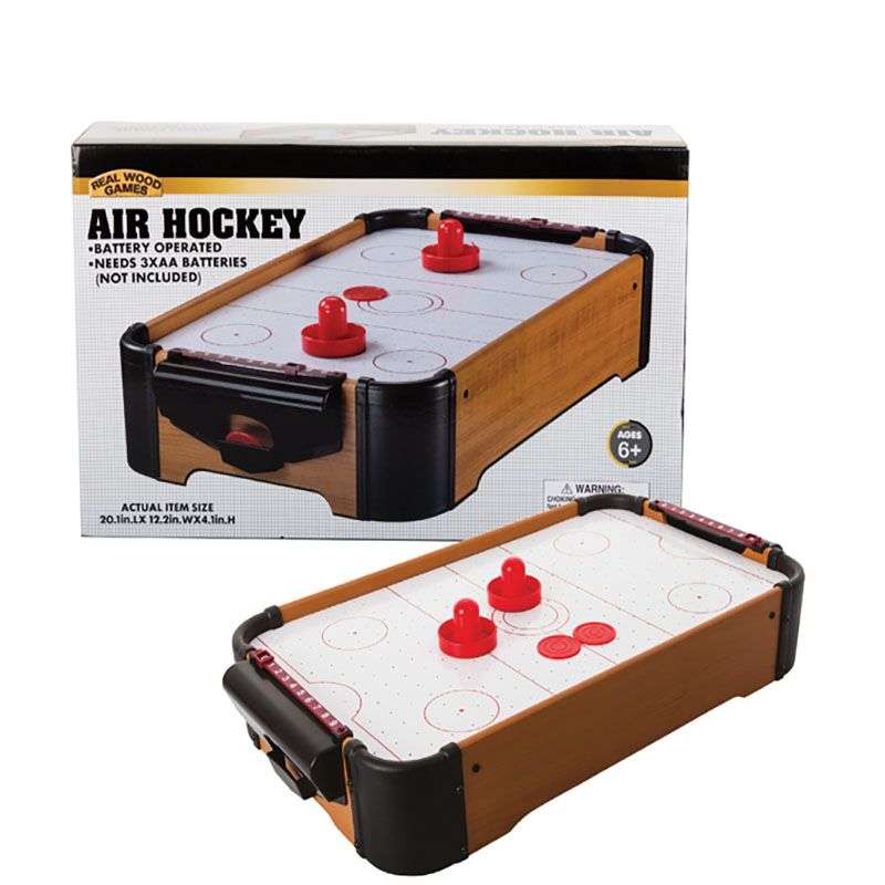 Classic mini tabletop air hockey family game