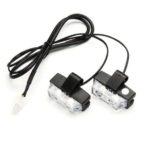 Security Strobe Grill Lights White - 8 Piece