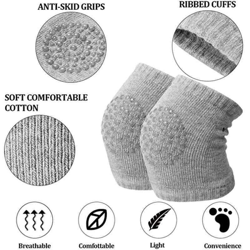 4 Pack Baby Knee Pads Protectors Toddler Crawling Socks Guards
