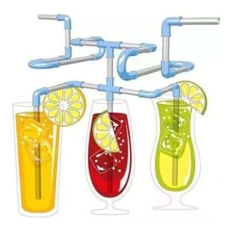 Thingamajig - Plastic DIY Drinking Straw - 2 Pack - Thingamajig - Plastic DIY Drinking Straw - 2 ...