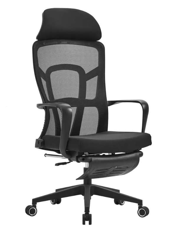 Office Chairs - High Back Mesh Ergonomic - Black Colour