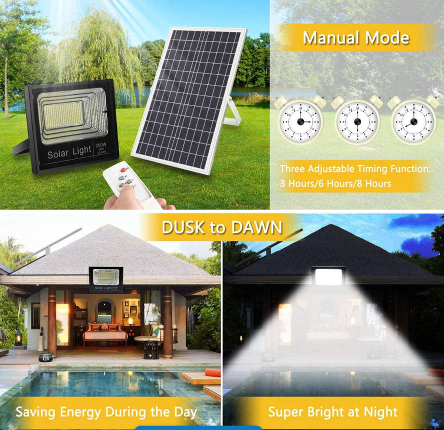 Ultra High Lumens Solar Flood Light-400w