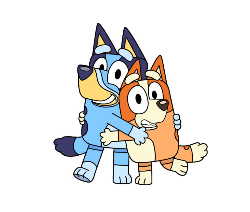 Bluey and Bingo Adventure Awaits Wall Vinyl Sticker