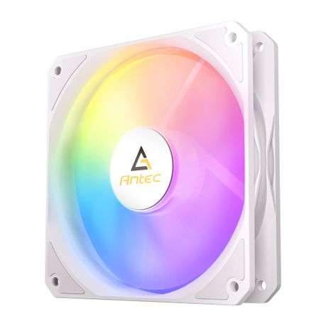 Antec - P12 PWM 120mm ARGB Reverse Case Fan - White - Antec - P12 PWM 120mm ARGB Reverse Case Fan...
