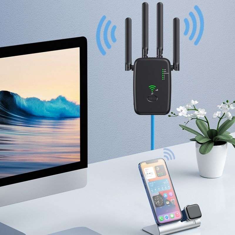 1200Mpbs Dual Band 2.4/5Ghz WIFI Signal Booster Repeater