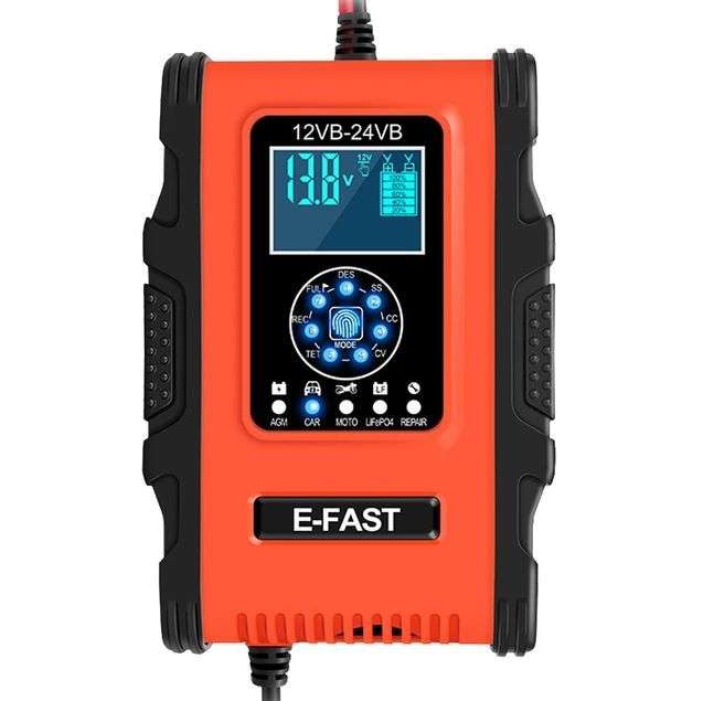 12V 12A - 24V 6A 7 Stage Pulse Repair Lcd Battery Charger