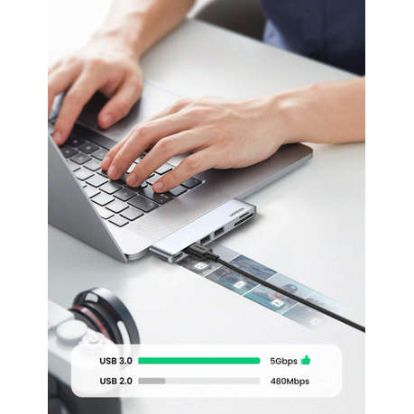 UGREEN - Multifunctional Adapter With Efficient Heat Dissipation-Space Grey