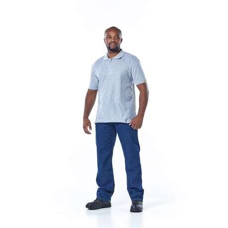 Dromex - 100% Polyester Golfer - Grey - 5XL - Dromex - 100% Polyester Golfer - Grey - 5XL