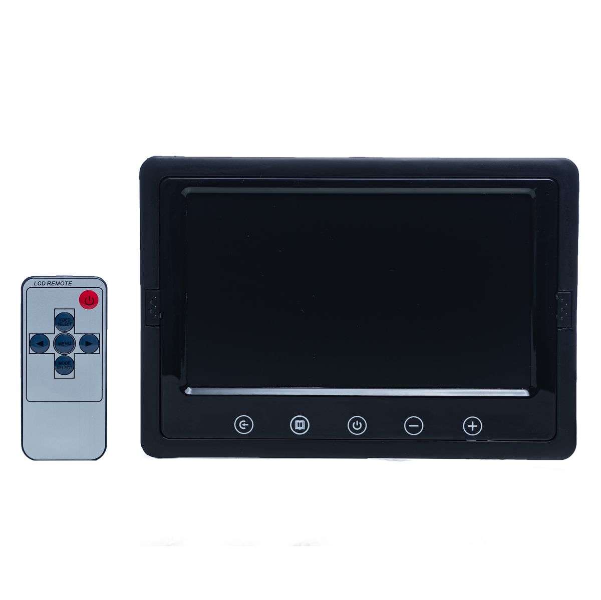 7" TFT/LED Hi- Res Display Monitor, Headrest Shroud and Stand/Touch button