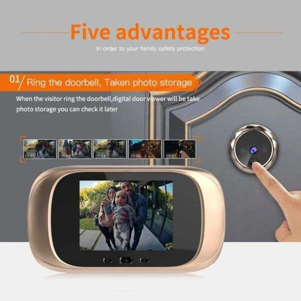 2.8 inch Video peephole Digital Doorbell Camera