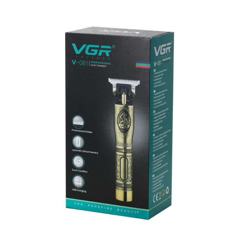 VGR V-081 Hair Clipper Men`s Razor Blade Hair Salon Electric Clippers