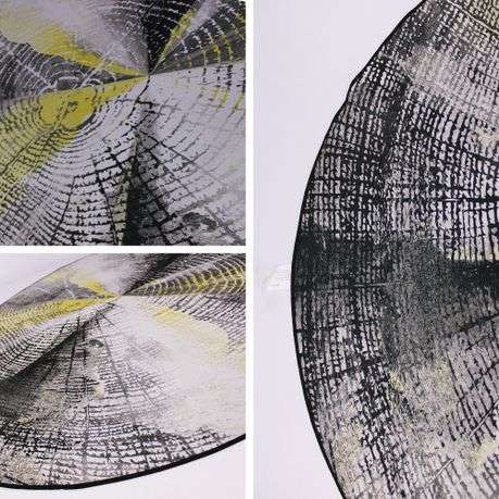 160cm Round Branded 3D Printed Area Rug Lightweight - RCX57