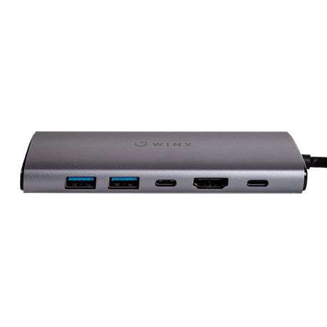 WINX CONNECT Pro 6-in-1 Type-C Hub - Silver - WINX CONNECT Pro 6-in-1 Type-C Hub - Silver