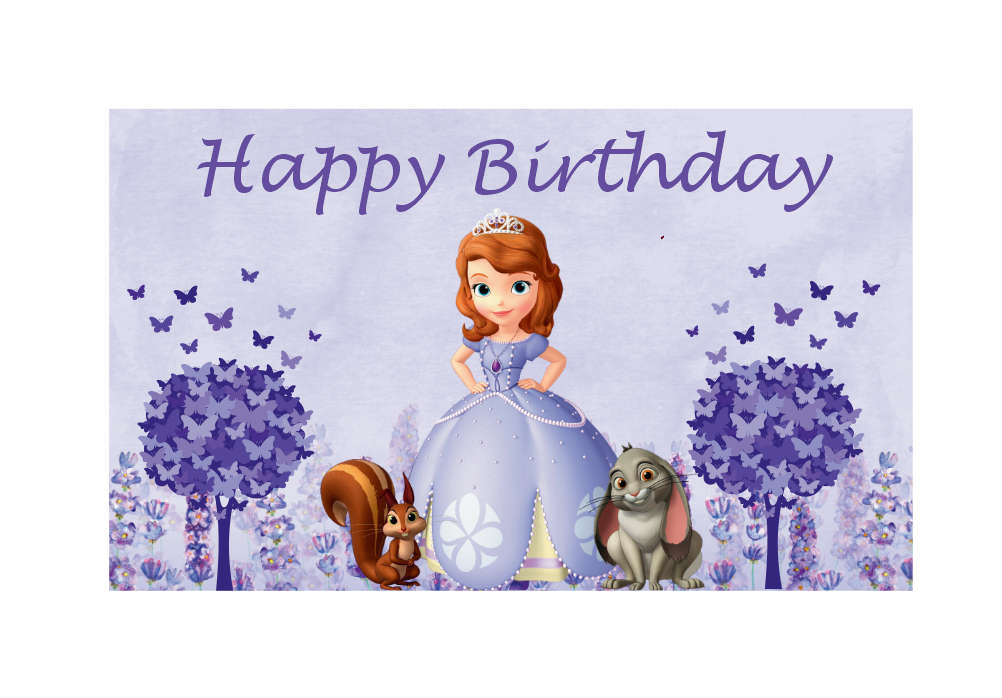 Princess Sofia Birthday Banner