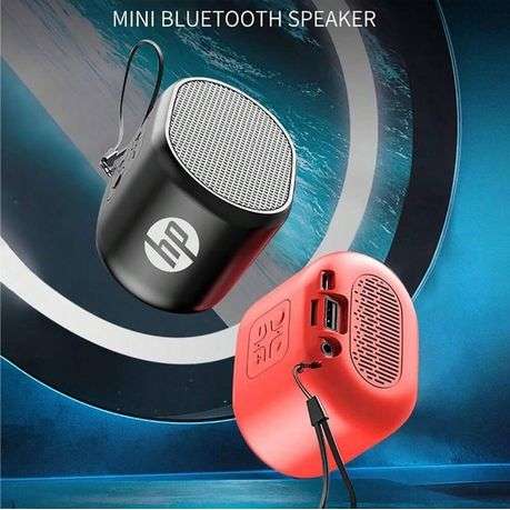 HP - BTS01 - Portable Bluetooth Speaker Hi-Fi Surround Sound - Red