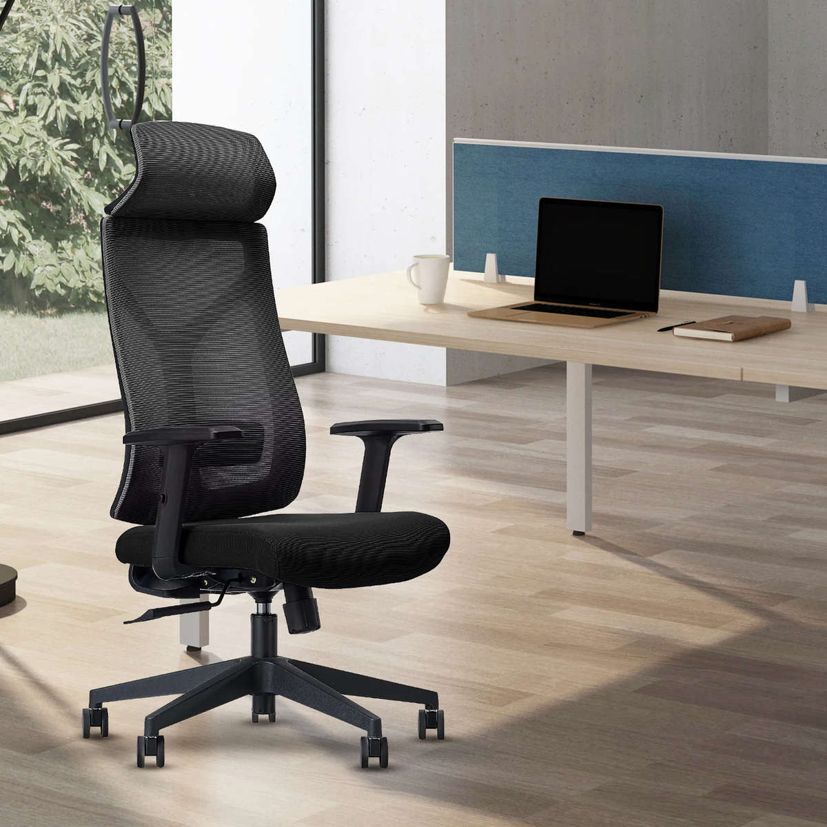 Office Chairs - Ergonomic Executive Mesh with Headrest