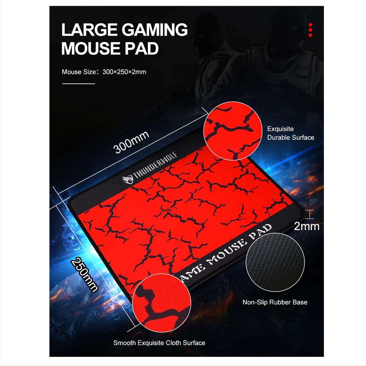 T-WOLF TF800 Wired Combo 4in1 PC Gaming Set