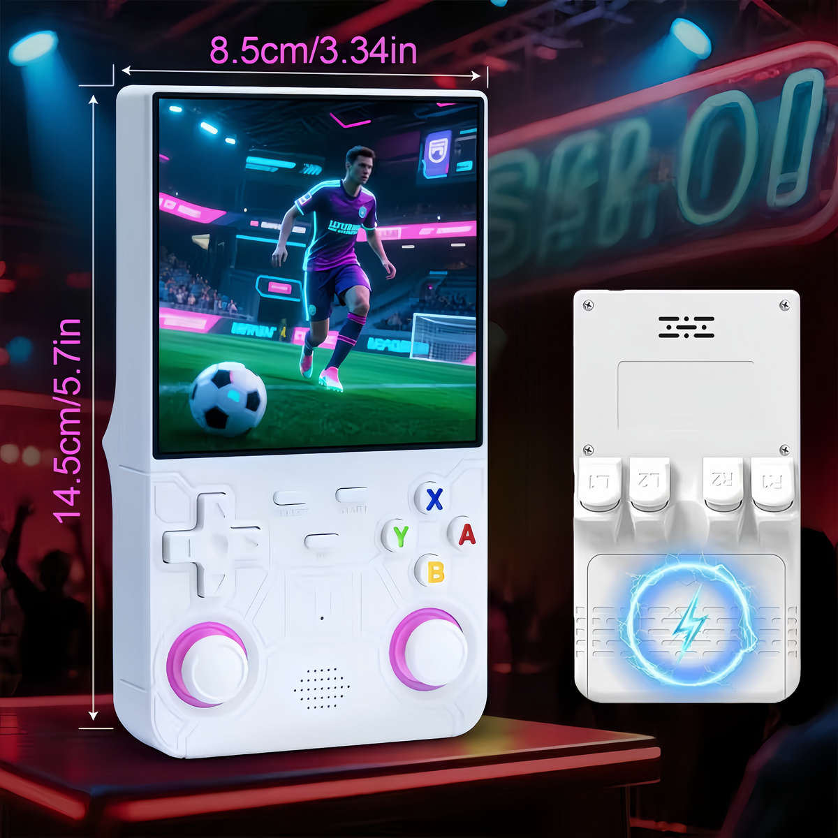 R36 Ultra Handheld Game Console, 4" IPS HD Screen, 64GB, Retro Gaming