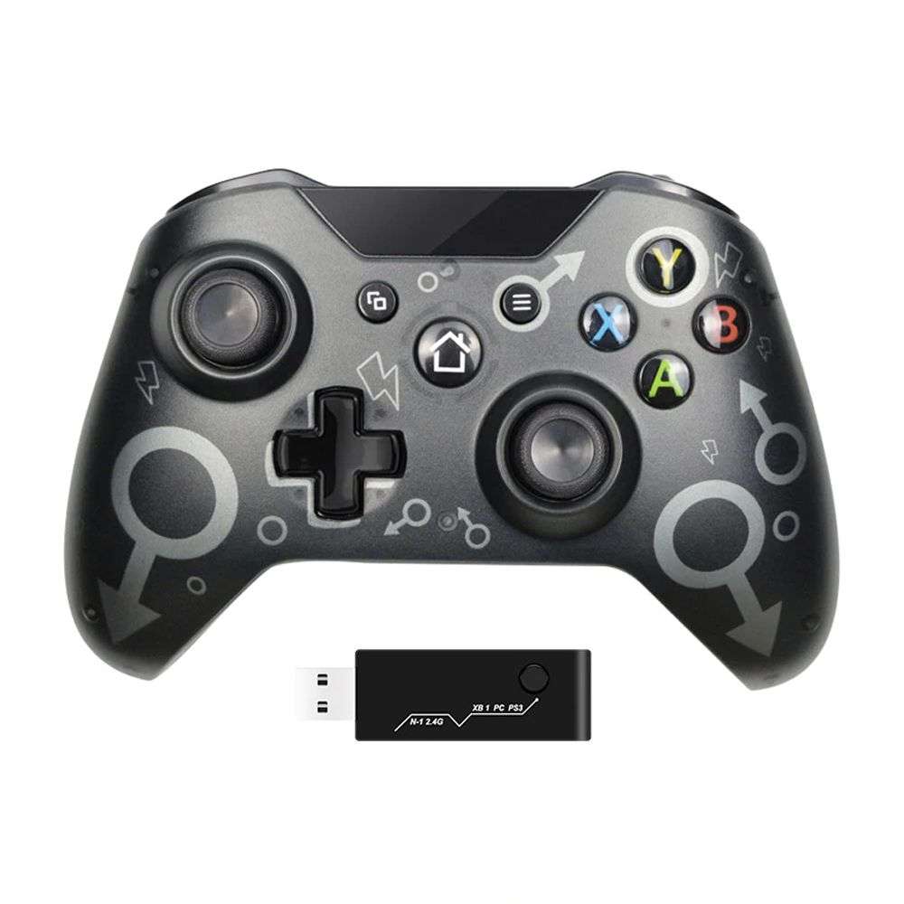 Gaming N-1 Wireless controller for Xbox/PC/PS3 with Brook adapter - Deep Black OPEN BOX