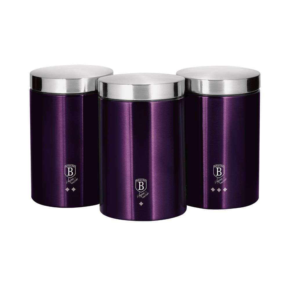 Berlinger Haus - 3 Pieces Passion Collection Canister Set -Purple(Dislplay Model)