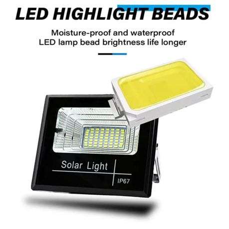 Solar Powered Lights Outdoor Bright Solar Light White Light IP65 Waterproof 60W