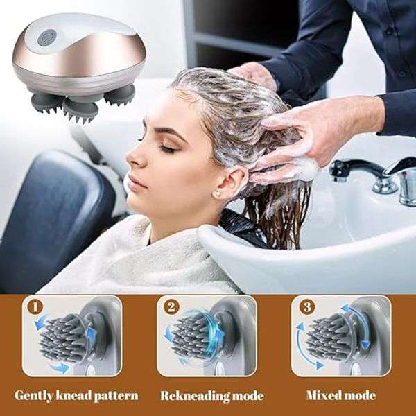 Electric Scalp Massager for Hair Loss Prevention & Hair Growth