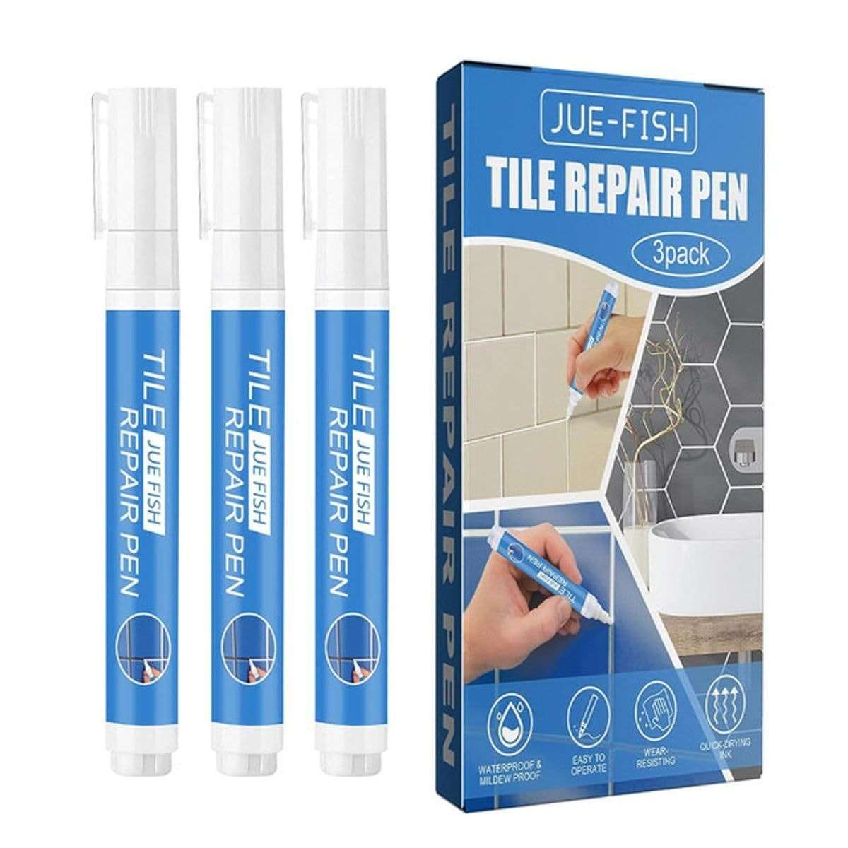 Tile Repair Pen 3 Pack Jue- Fish