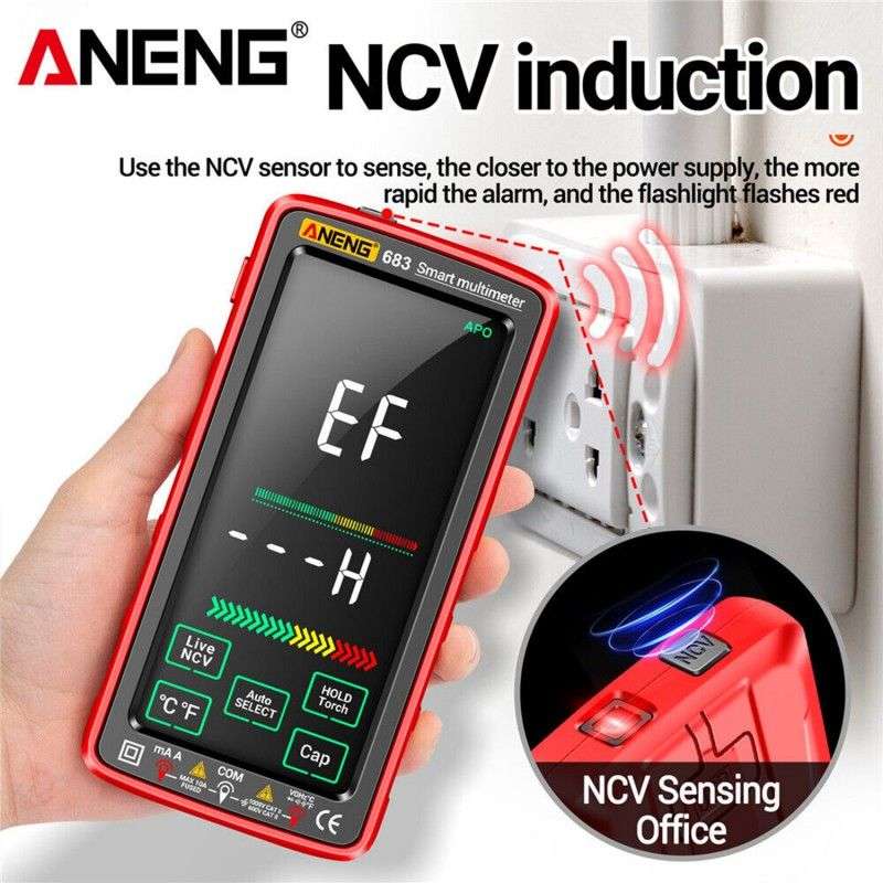 Aneng 683 Smart LCD Multimeter High-end Touch 6000 Counts - Rechargeable