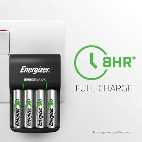 Energizer - Base Charger USB + 4x NiMH AA 1300mAh Batteries - Energizer - Base Charger USB + 4x N...