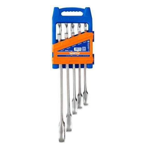 Wadfow - 5Pce Spanner Ratchet Set (Cr-Mo 8-14mm) - Wadfow - 5Pce Spanner Ratchet Set (Cr-Mo 8-14mm)