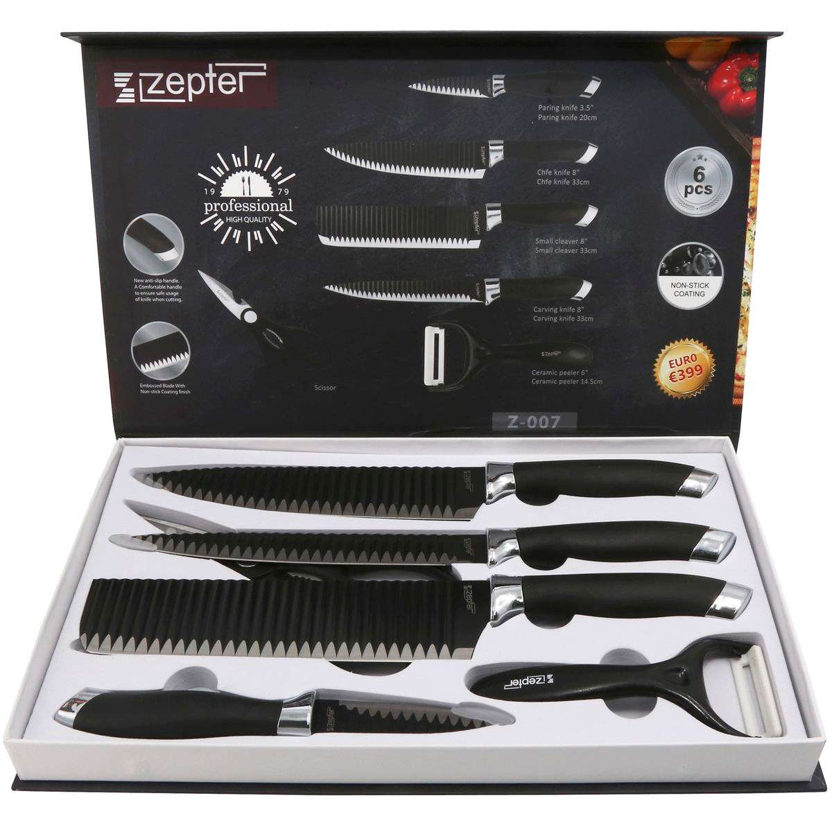 Zepter Premium Couteaux 6 Piece Knife Set