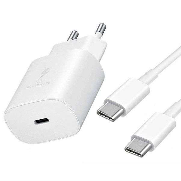 Charger plus Cable Bundle-Type-C to Type-C- 25w charger -Rich Boss Cable