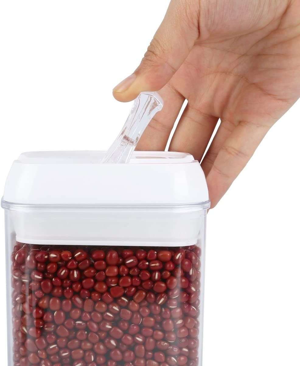 7 Pieces Air Tight Food Storage Containers - White