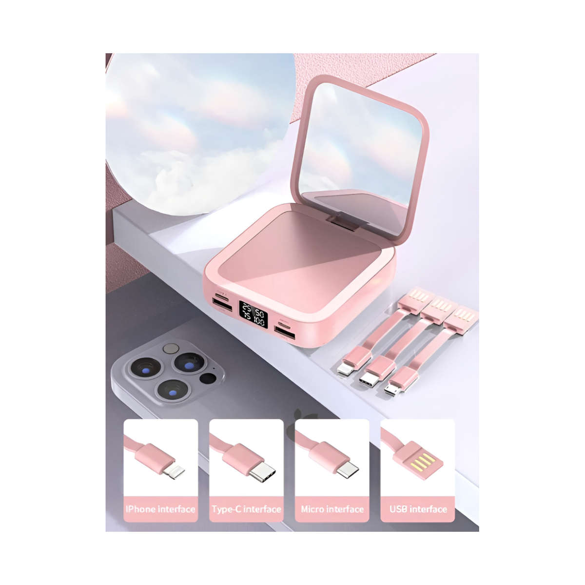 10000mAh High-Quality And Fast-Charging Multi-Compatible Power Bank