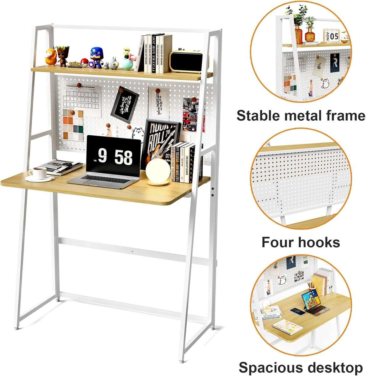 Minimalist Folding Study Desk