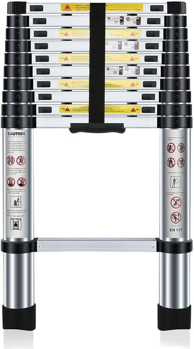 2.6 m Telescopic Aluminium Ladder: