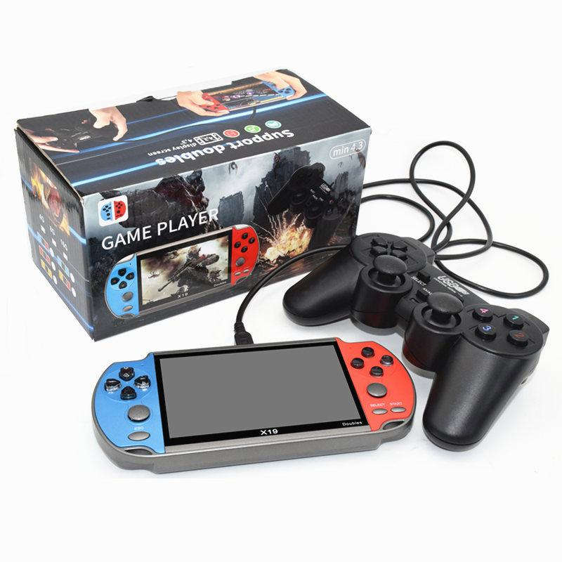Double Game Player Retro Handheld console X19 with controller