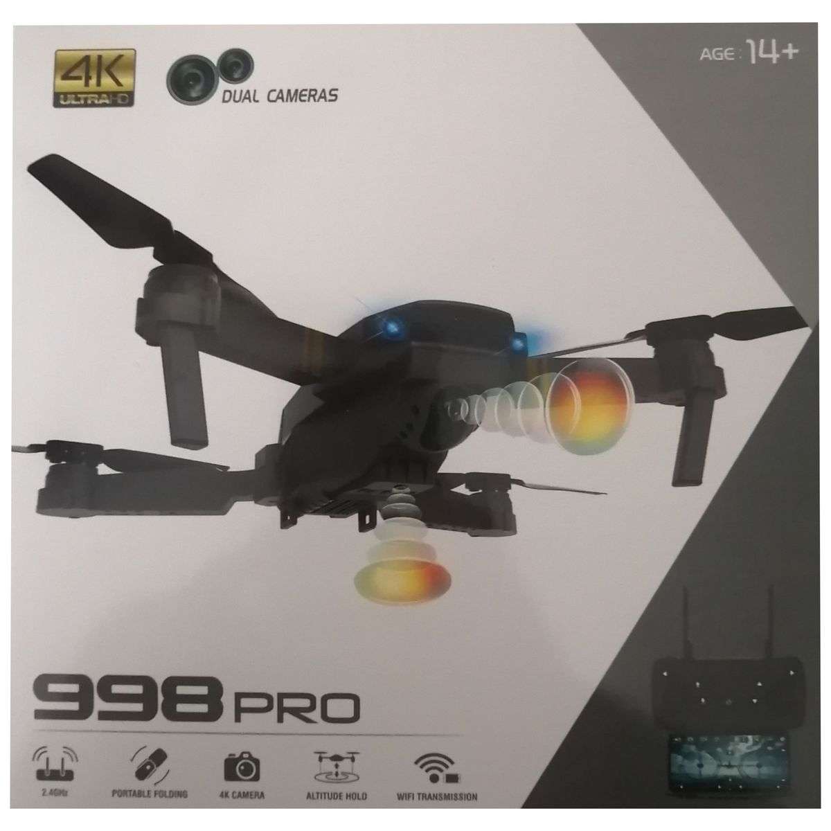 998 Pro Micro Foldable Drone Set With Dual Cameras