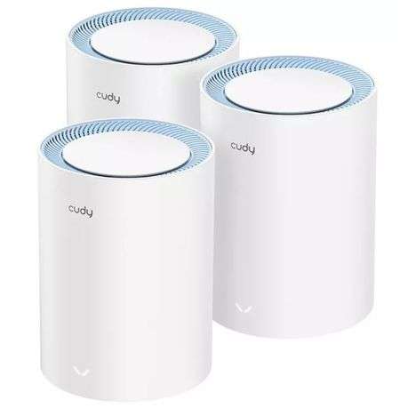 Cudy - AC1200 Wi-Fi Mesh Kit 3 Pack - Cudy - AC1200 Wi-Fi Mesh Kit 3 Pack